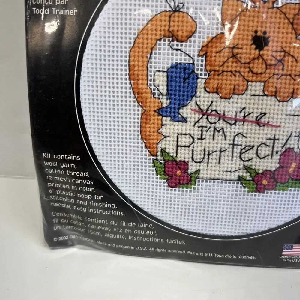 Dimensions Learn A Craft Needlepoint Kit‎ You're I'm Purrfect Cat #72898